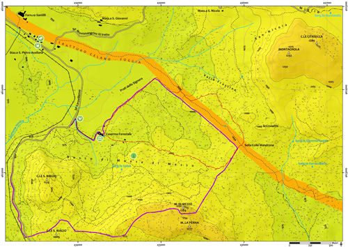 Mappa 01 Sentiero del Faione