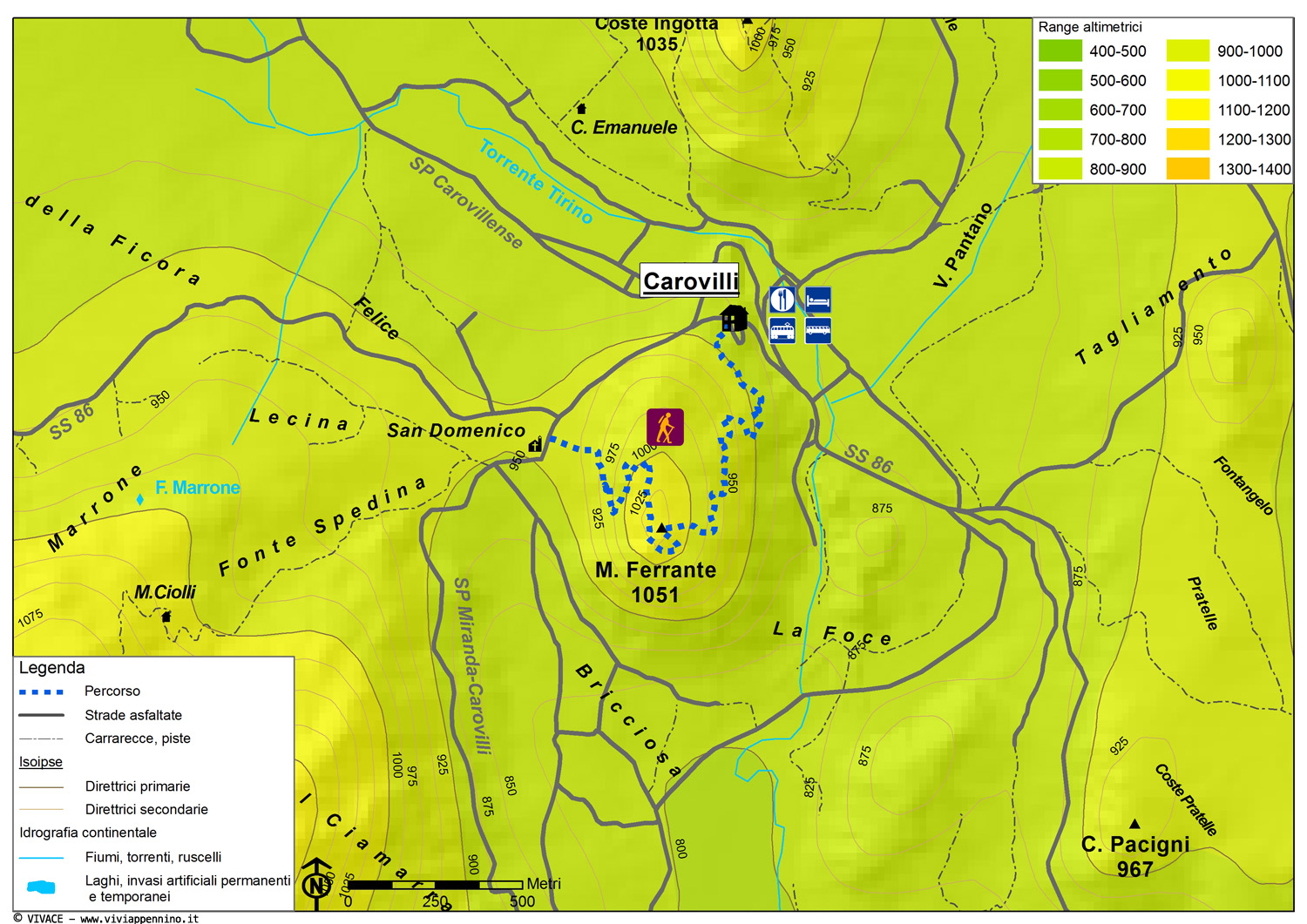 Mappa Monte Ferrante