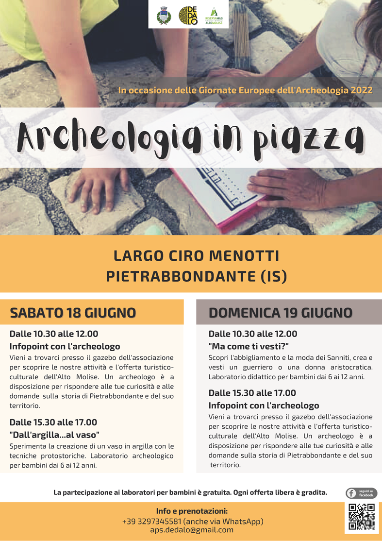 Archeologia in piazza - Dedalo 18.19 giugno - Locandina